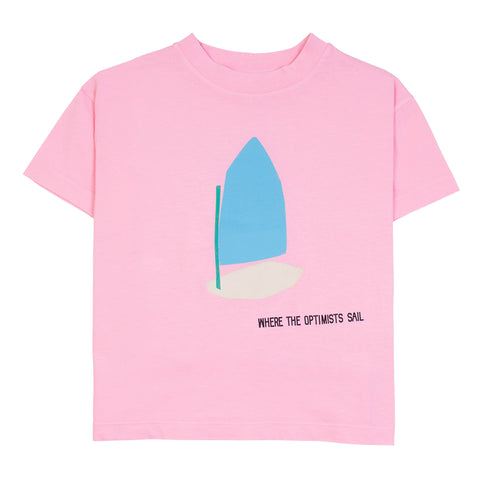 Wynken Pop Pink Where The Optimists Sail Tee