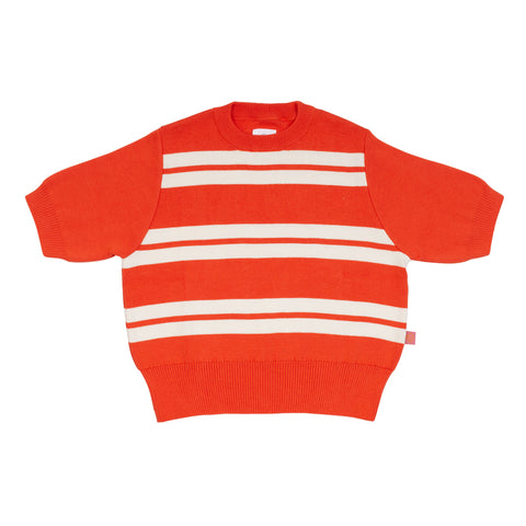 Wynken Orange Vela Knit Top