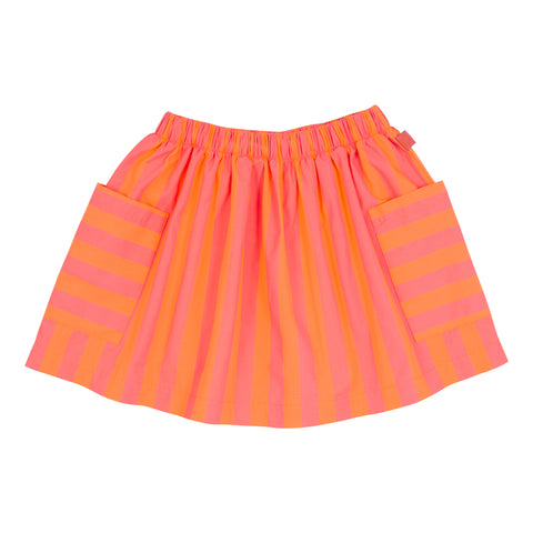 Wynken Lipstick/Orange Swing Skirt