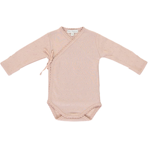Bebe Organic Powder Wrap Onesie & Footed Legging