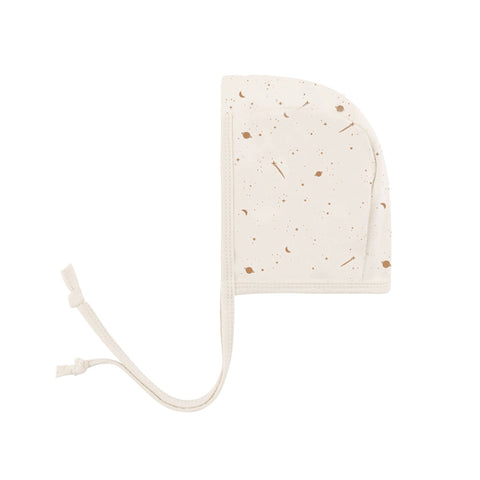 Ely's & Co Nougat on Cream Brushed Cotton Celestial Bonnet