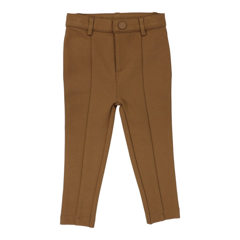 Lil Legs Analogie Husky Camel Knit Pants With Seam