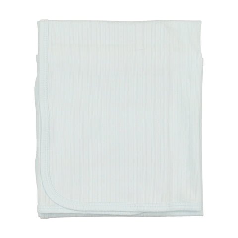 Coco Blanc Pale Blue Thin Pointelle Blanket