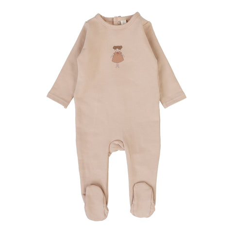 Lilette Dusty Pink Graphic Footie