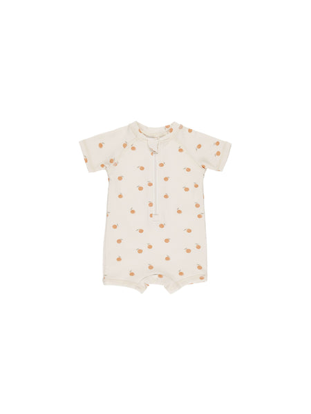Quincy Mae Oranges Zip Rashguard One-Piece