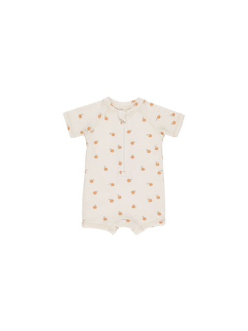 Quincy Mae Oranges Zip Rashguard One-Piece