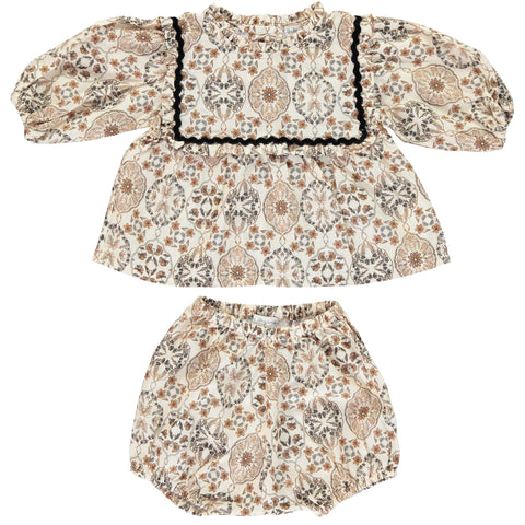 Bebe Organic Gabriella Vintage Floral Baby Set