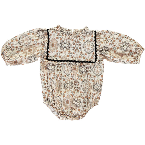 Bebe Organic Gabriella Vintage Floral Romper