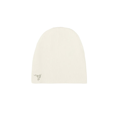 Ely's & Co Ivory/Sage Embroidered Ginkgo Beanie