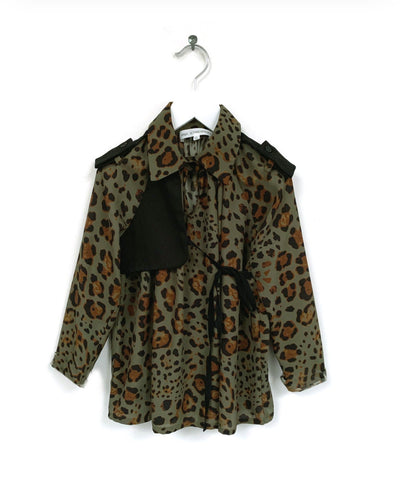 Anja Schwerbrock Leopard Satea Trench Blouse