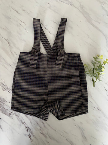 Belati Taupe Baby Boy Overalls