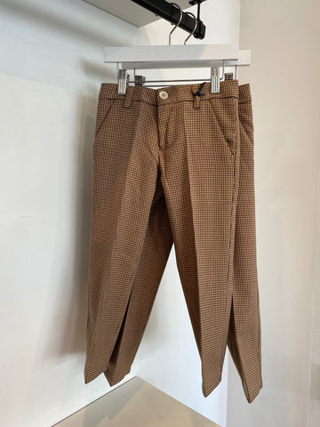 Emanuel Pris Beige Houndstooth Pants