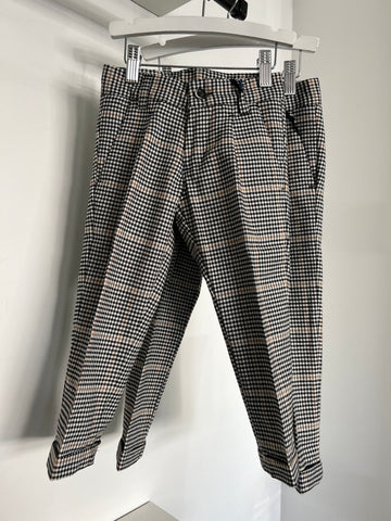 Manuell Frank Camel & Black Plaid Pants