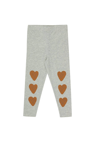 Tinycottons Light Grey Heather Hearts Pant