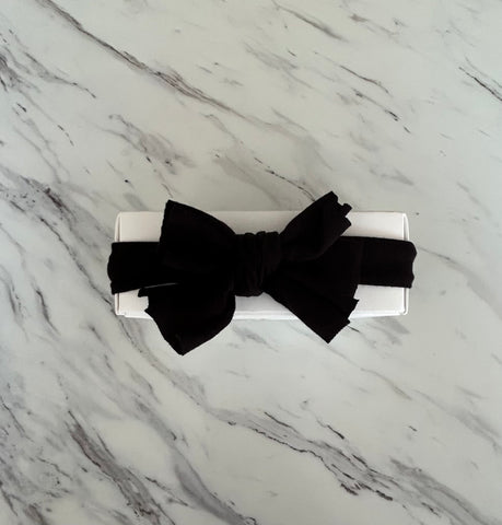 Ely's & Co Black Bow Headband
