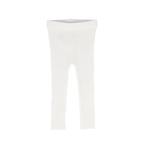 Lil Legs White Knit Long Leggings