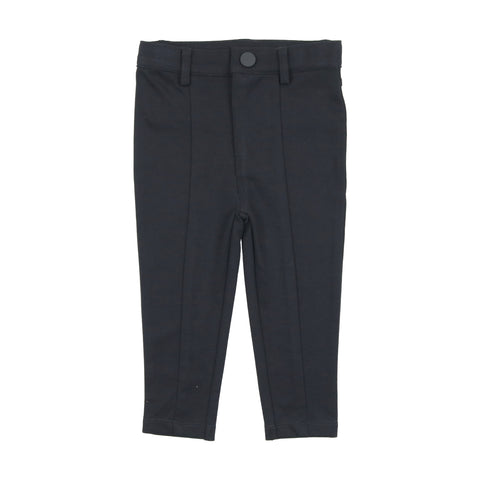 Lil Legs Black Knit Boy Stretch Pants