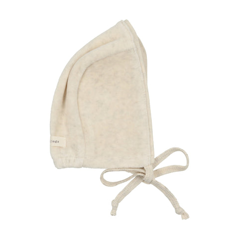 Lil Legs Oatmeal Velour Bonnet