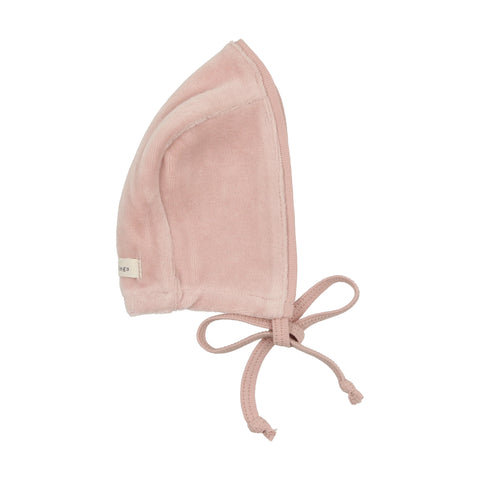 Lil Legs Pink Velour Bonnet