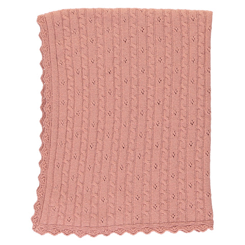 Bebe Organic Loulou Antique Rose Blanket