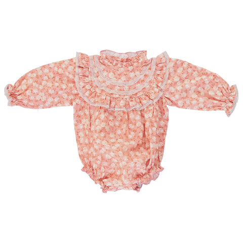 Bebe Organic Millie Powder Roses Romper