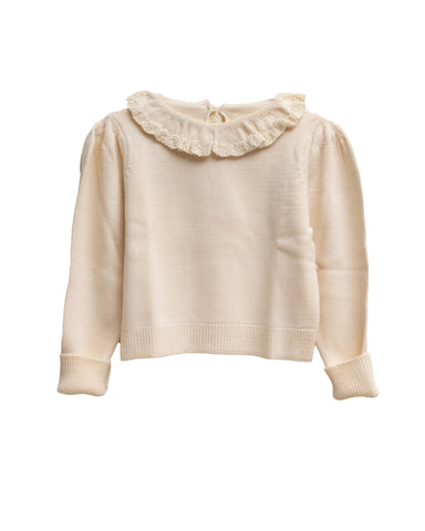 Cosmosophie Ecru Pierrot Pullover Sweater
