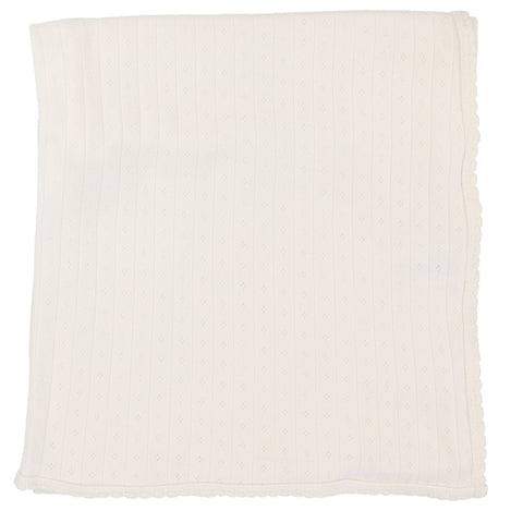 Lilette Cream Fine Pointelle Blanket