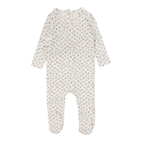 Lilette Winter White/Floral Bouquet Footie