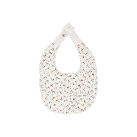 Lilette Winter White/Floral Bouquet Terry Bib