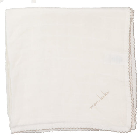 Lilette Winter White/Oat Edge Blanket
