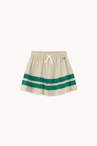Tinycottons Dark Vanilla Stripes Logo Skirt