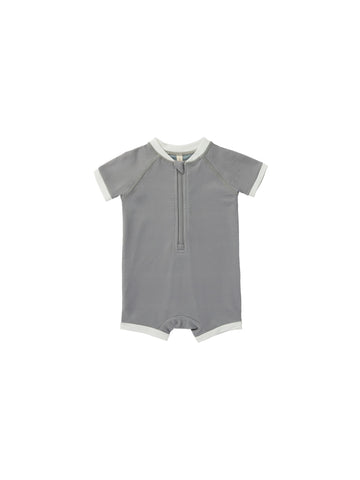 Quincy Mae Lagoon Zip Rashguard One-Piece