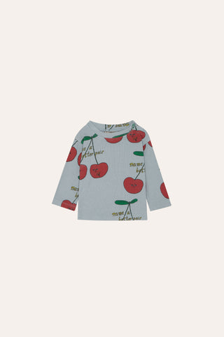 The Campamento Baby Blue Cherry LS Top