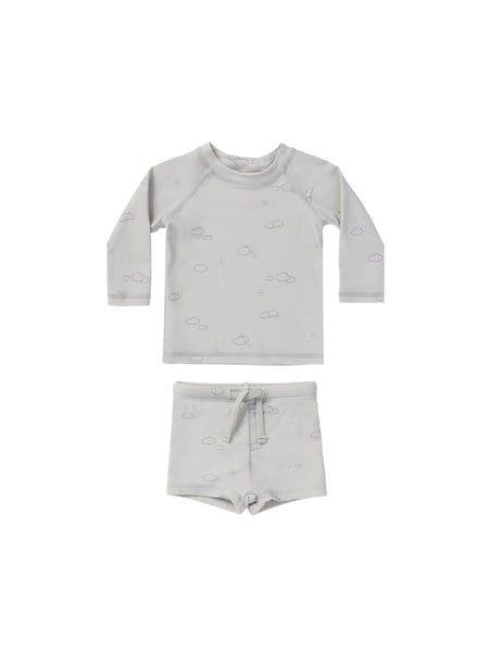 Quincy Mae Cloud Sunny Day Finn Rashguard + Short Set