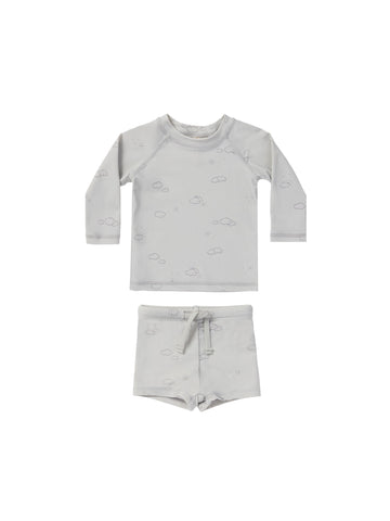 Quincy Mae Cloud Sunny Day Finn Rashguard + Short Set