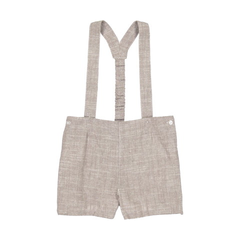 Belati Beige Suspender Bermuda