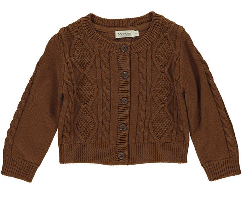 Marmar Copenhagen Knit Deep Brown Cardigan