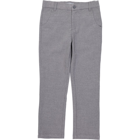 Belati Heather Grey Wool Effect Pants