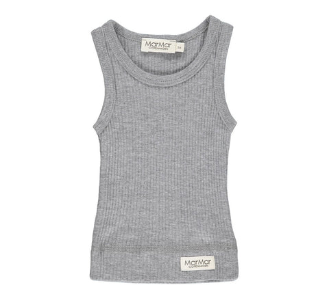 Marmar Copenhagen Grey Ribbed Tank & Bloomer Set