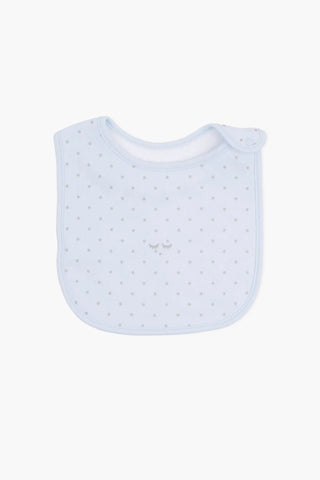 Livly Stockholm Blue/Silver Dots Saturday Bib