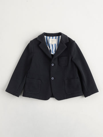 Nanos Black Solid Blazer