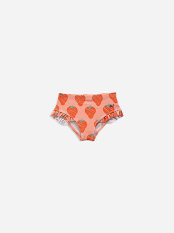 Bobo Choses Strawberry Ruffle Swim Culotte