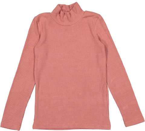 Coco Blanc Dusty Pink Ribbed Turtle Tee