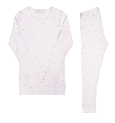 Koalav Powder Grain LS Summer Pajama Set