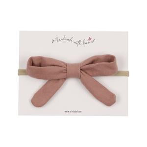 Arbii Mauve Brushed Twill Gift Bow