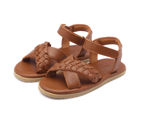Donsje Amsterdam Cognac Leather Sprai Sandal