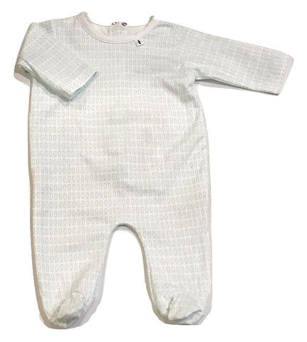 Message in the Bottle Ice Bottle Print Long Sleeve Footie