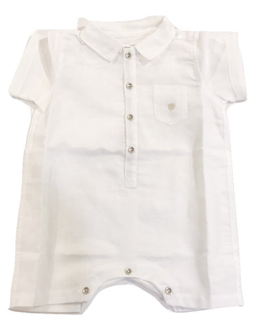 Message in the Bottle White Shirt Gaston Romper