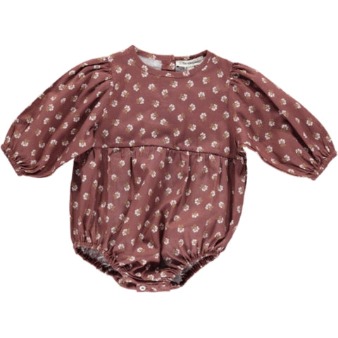 Bebe Organic Walnut Ditsy Floral Flora Romper