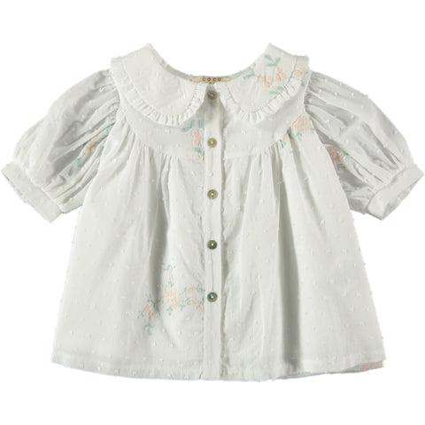 Coco Au Lait Baby White Tatting Dress & Bloomer